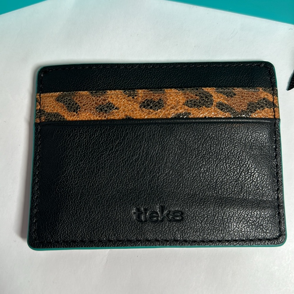 Tieks Card Case - Leopard - Picture 2 of 3
